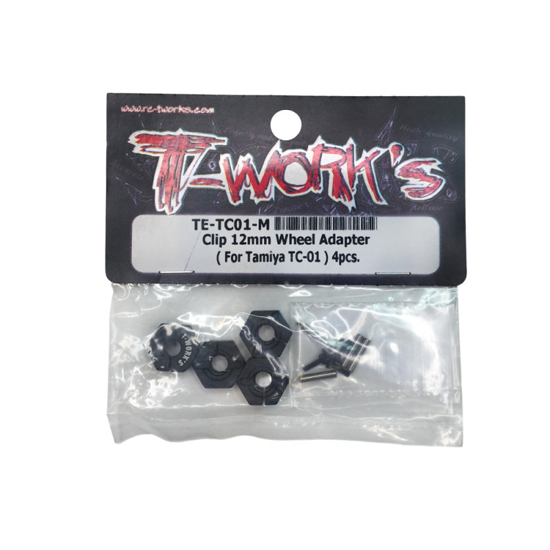 4 Hexagones de roues 12 mm - T-WORKS TE-TC01-M