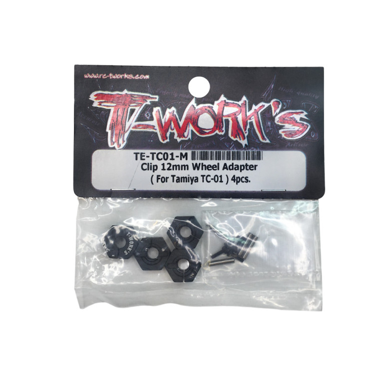 4 Hexagones de roues 12 mm - T-WORKS TE-TC01-M