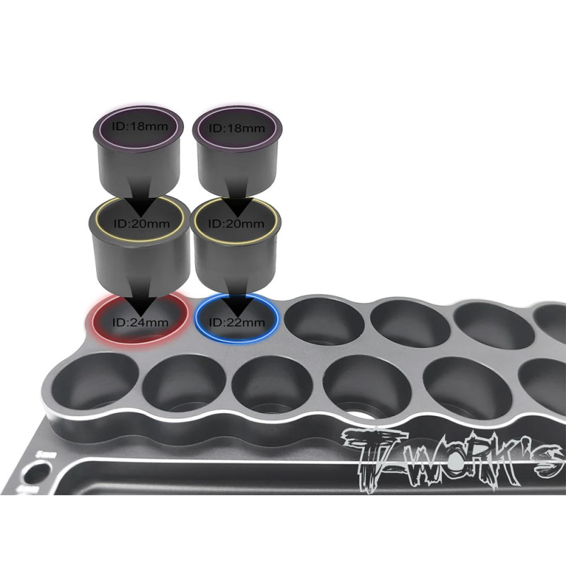 Support d'outils en aluminium aimanté - T-WORKS TT-120-A