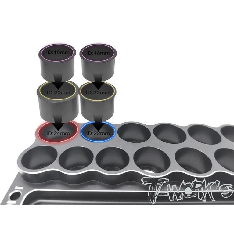 Support d'outils en aluminium aimanté - T-WORKS TT-120-A