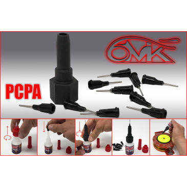 Embout + aiguille pour tube de colle Cyano - 6MIK PCPA