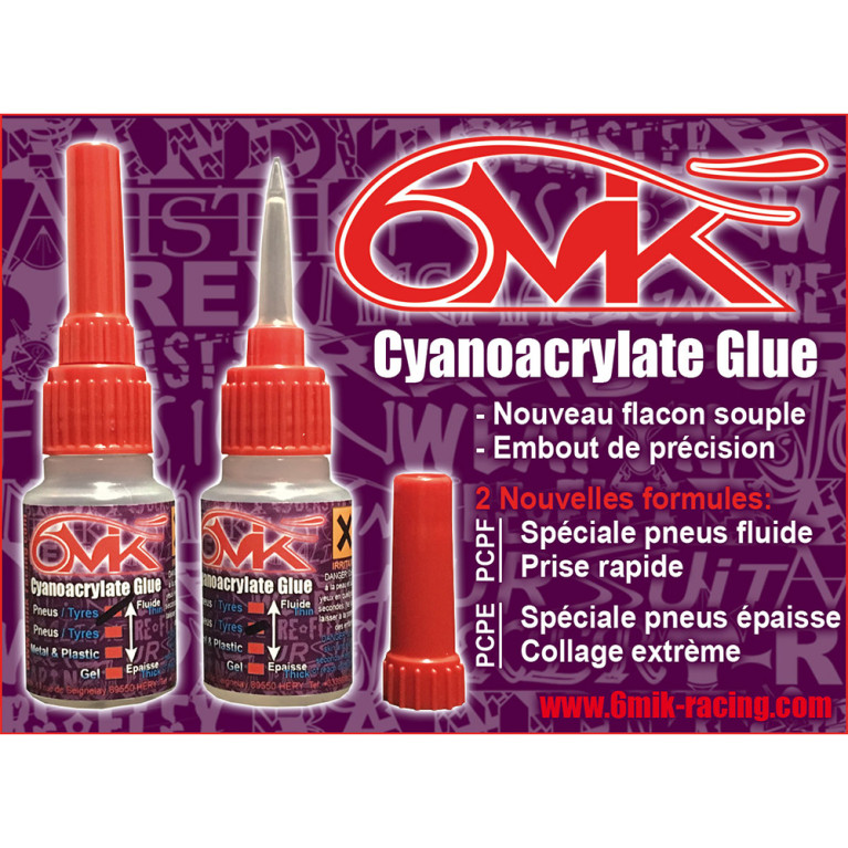 Colle Cyano spéciale pneus - Fluide - 6MIK PCPF