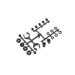 Cales, rotules et entretoises - Fazer D2 - KYOSHO FA615