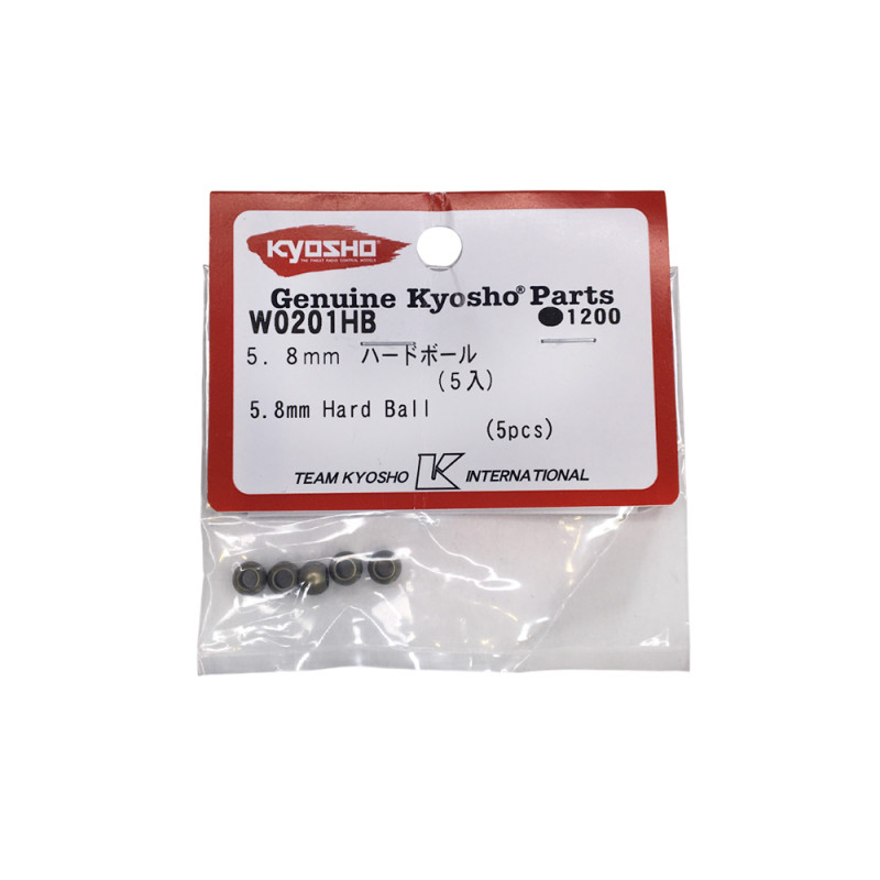 Billes M3 Ø5.8mm en aluminium dur - KYOSHO W0201HB