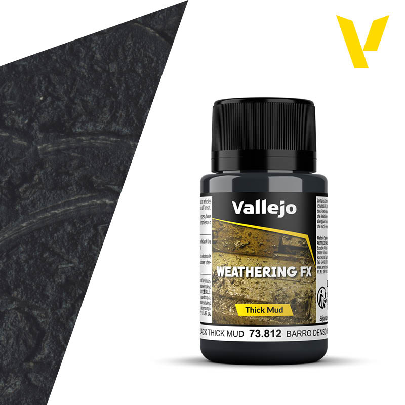 Boue Noire épaisse - 40ml Weathering FX - VALLEJO 73.812