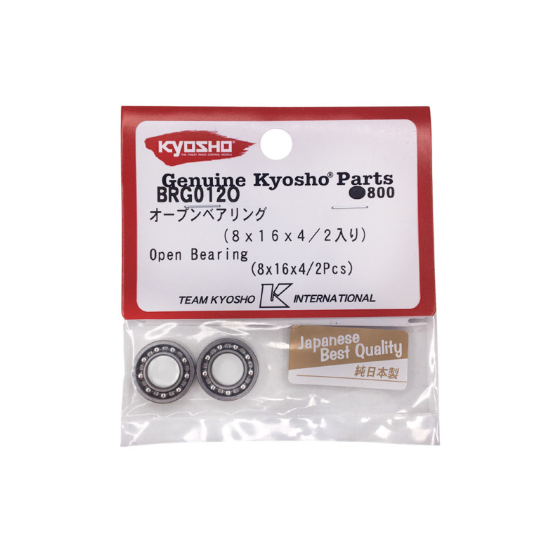 2 Roulements à billes 8X16X4mm - KYOSHO BRG012O