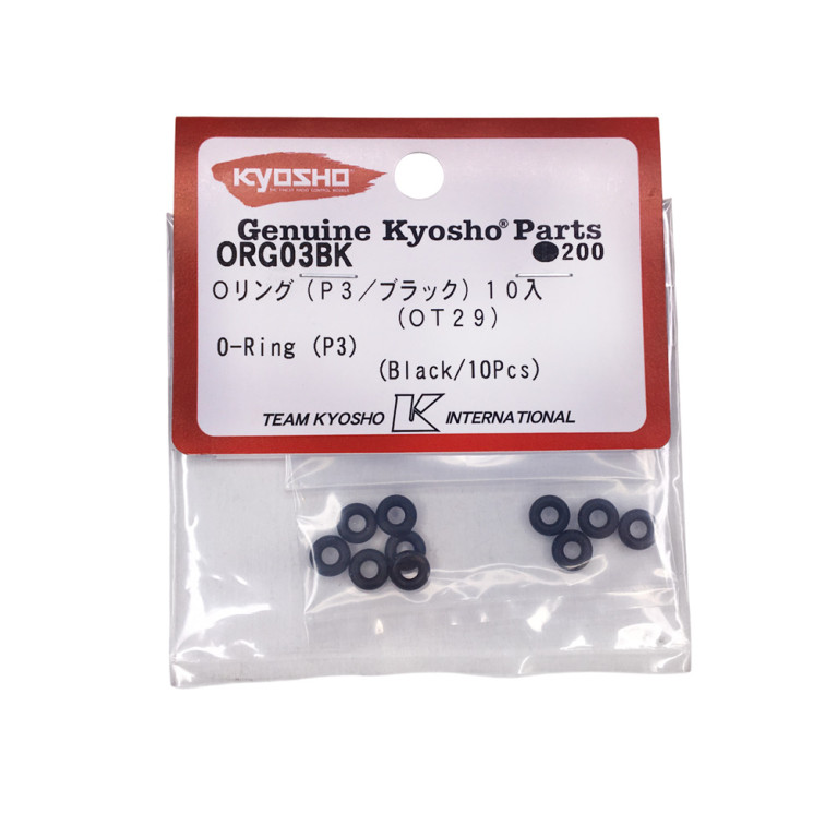 10 Joints torique en silicone P3 - KYOSHO ORG03BK