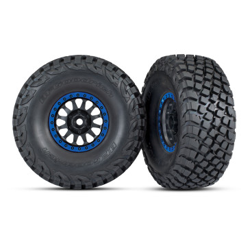 2 Roues BFGoodrich KR3 + jantes bleues - TRAXXAS 8474X