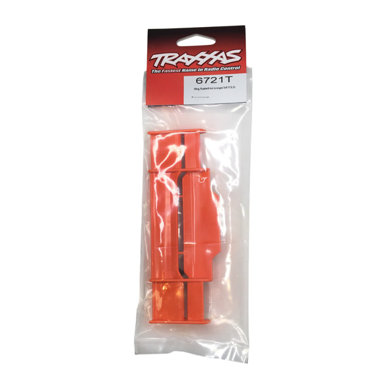 Aileron pour Rustler 4X4 - Orange - TRAXXAS 6721T