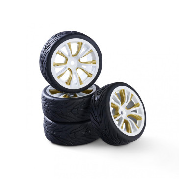 4 Roues M-Design - Blanc/Or - CARSON 500900184