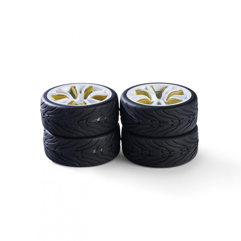 4 Roues M-Design - Blanc/Or - CARSON 500900184