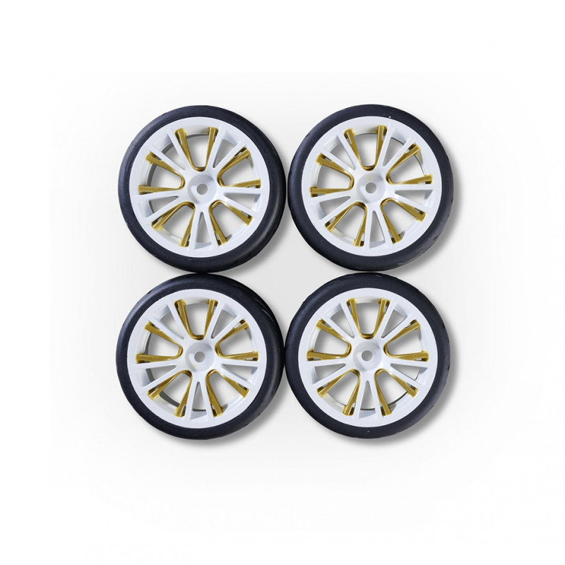 4 Roues M-Design - Blanc/Or - CARSON 500900184