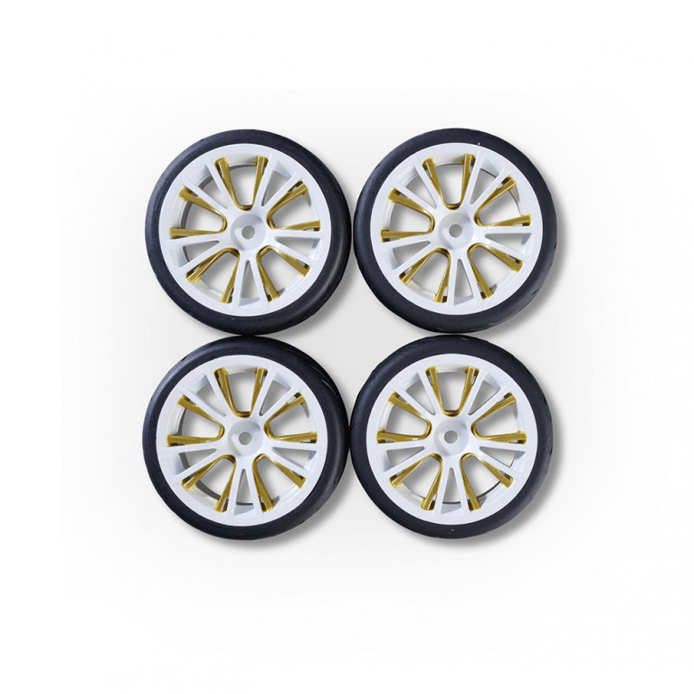 4 Roues M-Design - Blanc/Or - CARSON 500900184