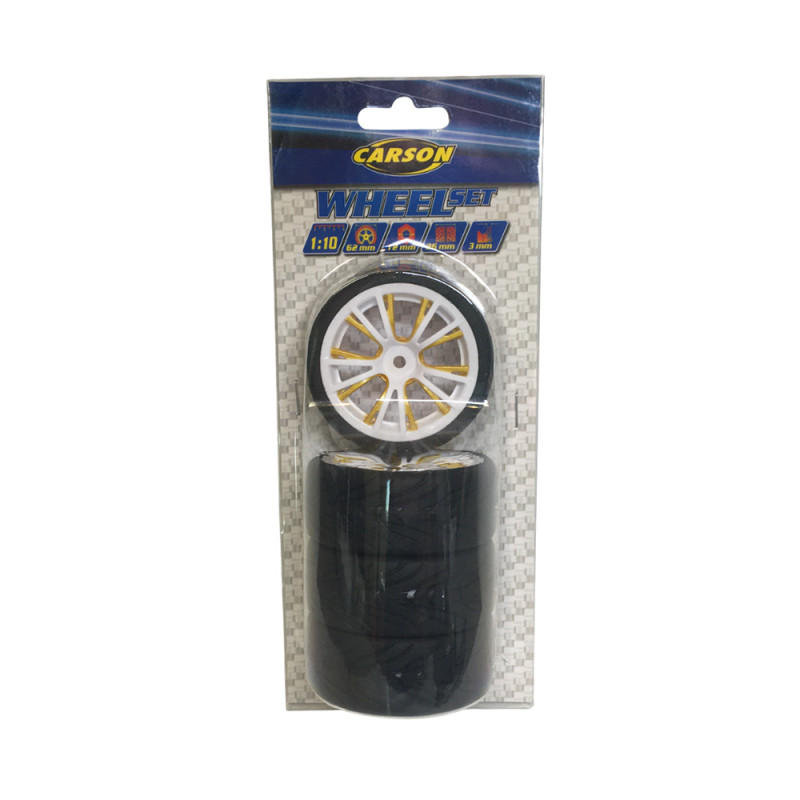 4 Roues M-Design - Blanc/Or - CARSON 500900184