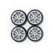 4 Roues M-Design - Blanc/Noir- CARSON 500900183