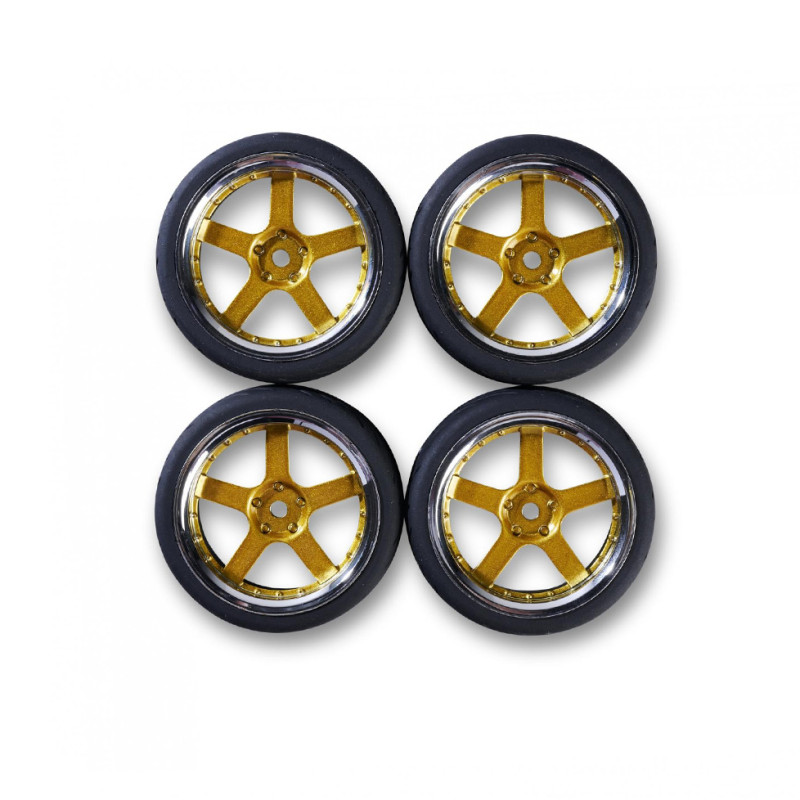 4 Roues M-Design - Doré/Chrome - CARSON 500900189