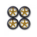 4 Roues M-Design - Doré/Chrome - CARSON 500900189