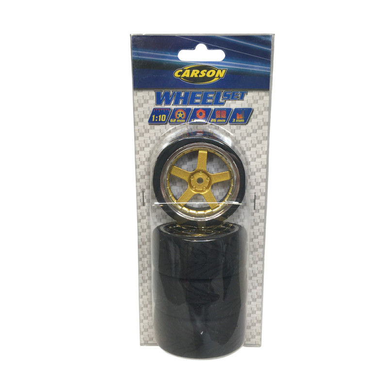 4 Roues M-Design - Doré/Chrome - CARSON 500900189