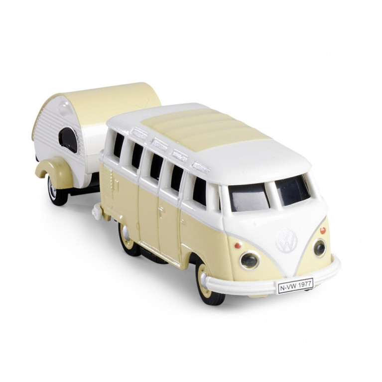 Volkswagen T1 Samba Bus + remorque - 1/87 - CARSON 500504164