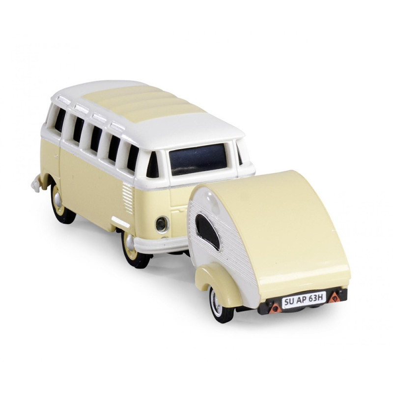 Volkswagen T1 Samba Bus + remorque - 1/87 - CARSON 500504164
