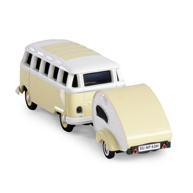 Volkswagen T1 Samba Bus + remorque - 1/87 - CARSON 500504164