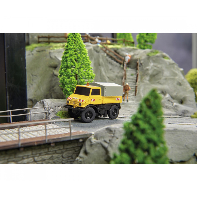 Mercedes-Benz Unimog U406 rail-route - 1/87 - CARSON 500504146