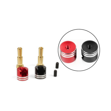 Connecteurs PK Or 4/5mm + bagues alu - T2M T422635