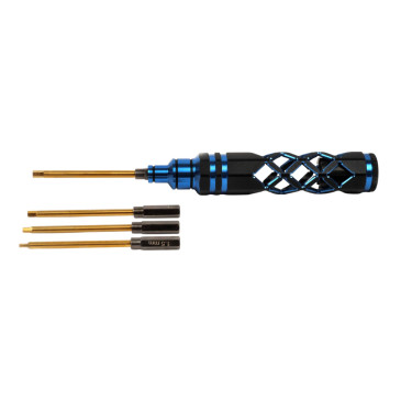 Tournevis avec embouts 5 en 1 - Bleu - T2M T422643B