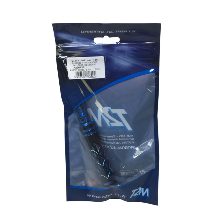 Tournevis avec embouts 5 en 1 - Bleu - T2M T422643B