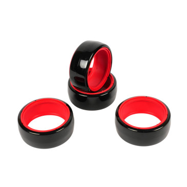 4 Pneus de drift 1/10 - Rouge - T2M T422634R