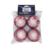 4 Pneus de drift 1/10 - Rouge - T2M T422634R