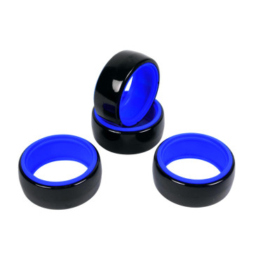 4 Pneus de drift 1/10 - Bleu - T2M T422634B