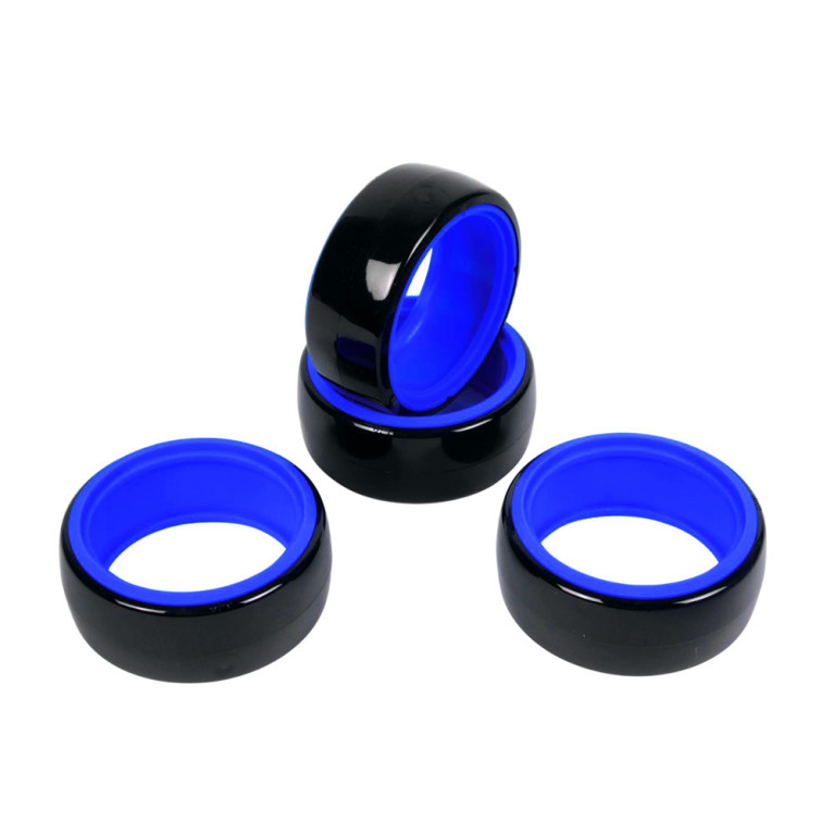 4 Pneus de drift 1/10 - Bleu - T2M T422634B