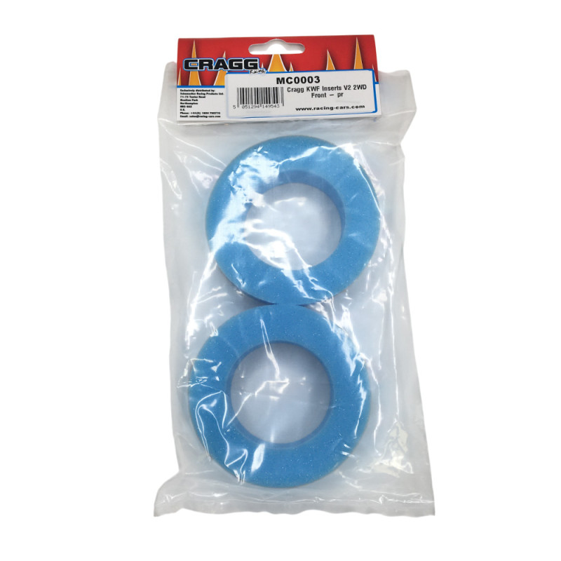 2 Inserts en mousse avant KWF V2 2WD - Medium - CRAGG RACING MC0003