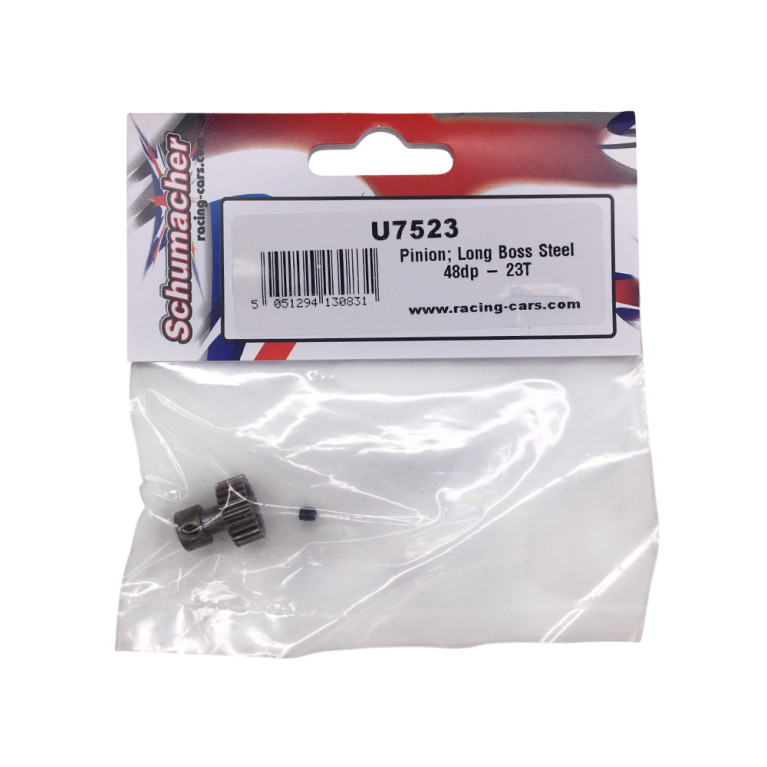 Pignon Moteur 23 dents, dp48 - Moyeu long - SCHUMACHER U7523