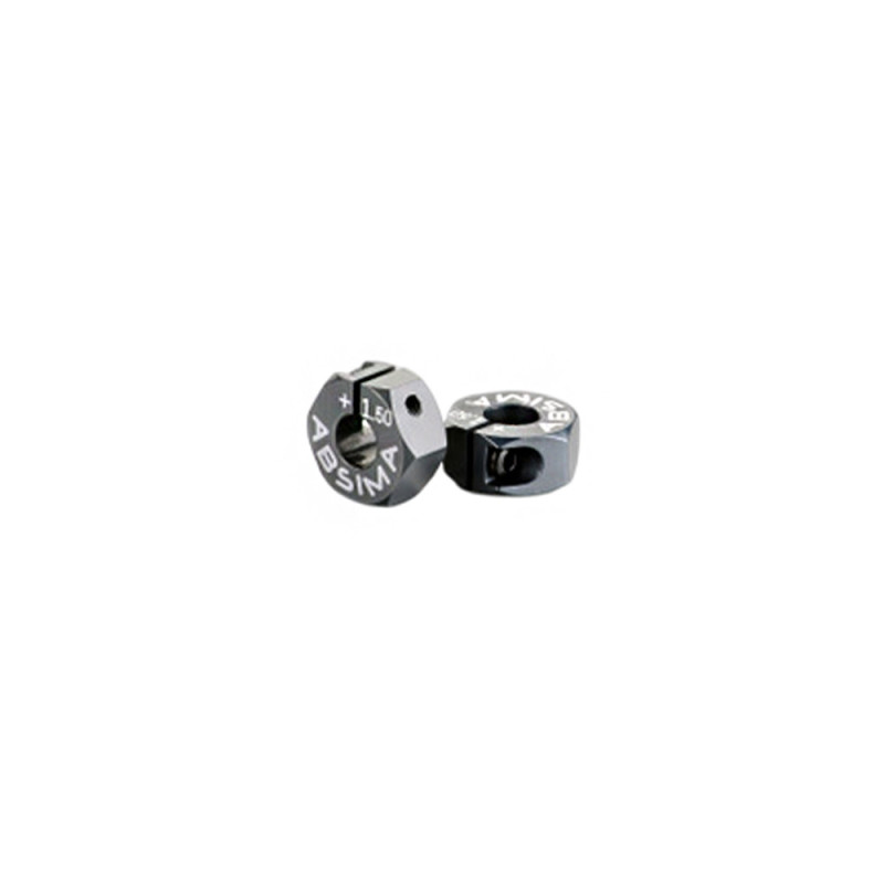 Hexagones de roue +1.50mm  - Aluminium - ABSIMA 2560013