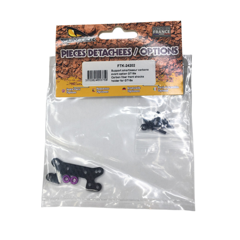 Support amortisseur avant en carbone - GT16e - FUNTEK FTK-24202