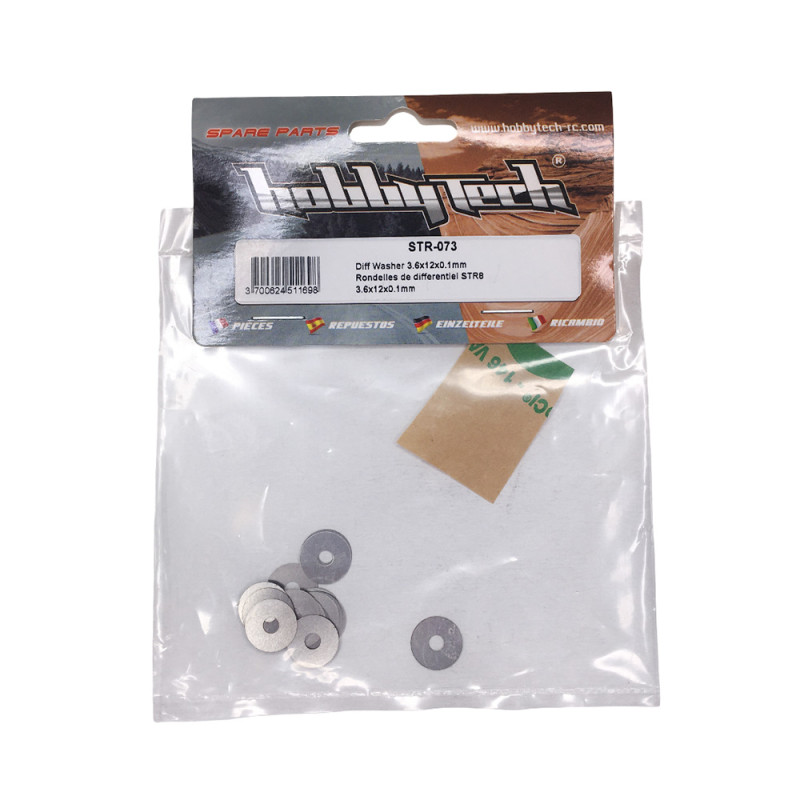Rondelle de différentiel 3.6x12x0.1mm - HOBBYTECH STR-073