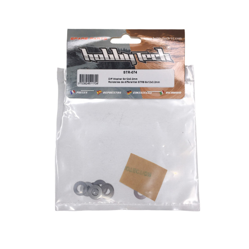 Rondelle de différentiel 6x12x0.2mm - HOBBYTECH STR-074