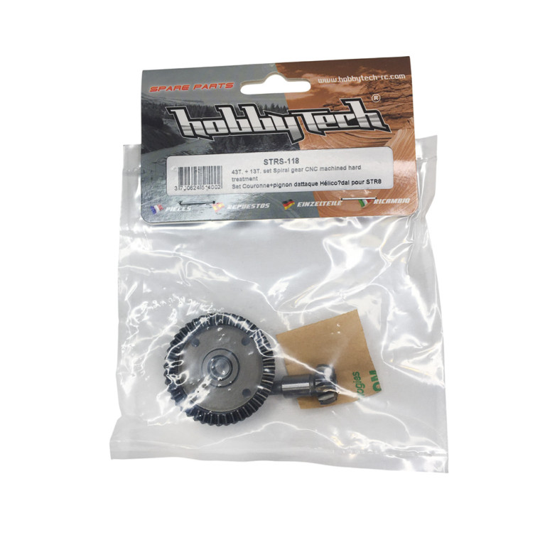 Set couronne 43T + pignon d'attaque 13T - HOBBYTECH STRS-118