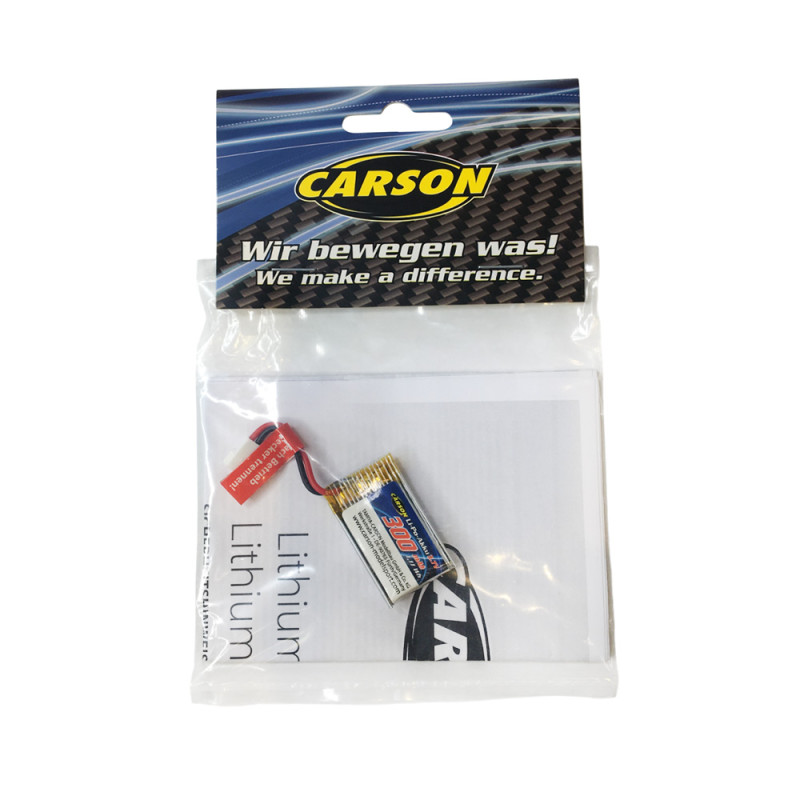 Batterie LiPo 3,7V/300mAh - CARSON 500608245 Batterie LiPo 3,7V/300mAh - CARSON 500608245