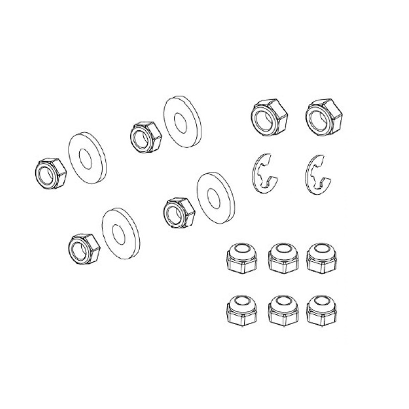 Carson 500900134 1:10 Roues (4) All Terrain 2WD - Accessoires Pour