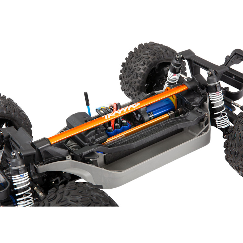 Kit de renfort de châssis aluminium - Orange - TRAXXAS 6730A