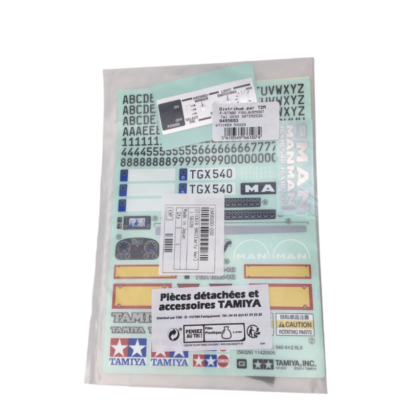 Pochette de stickers, décalcomanies - TAMIYA 19495693 - 1/24
