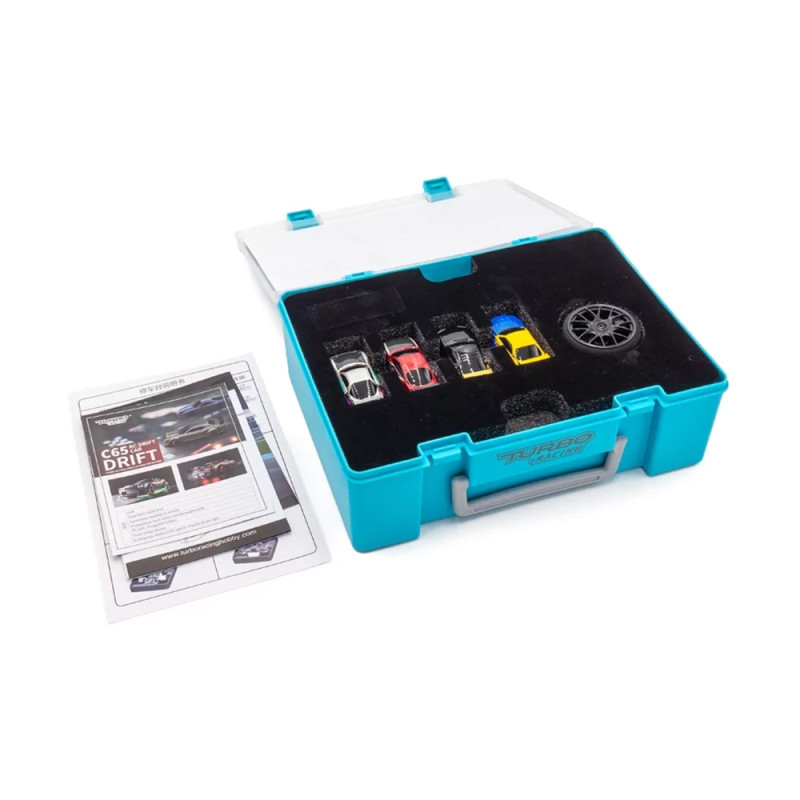 Coffret 4 voitures + 1 récepteur 1/76 - Édition Limité - TURBO RACING C71C74-LE