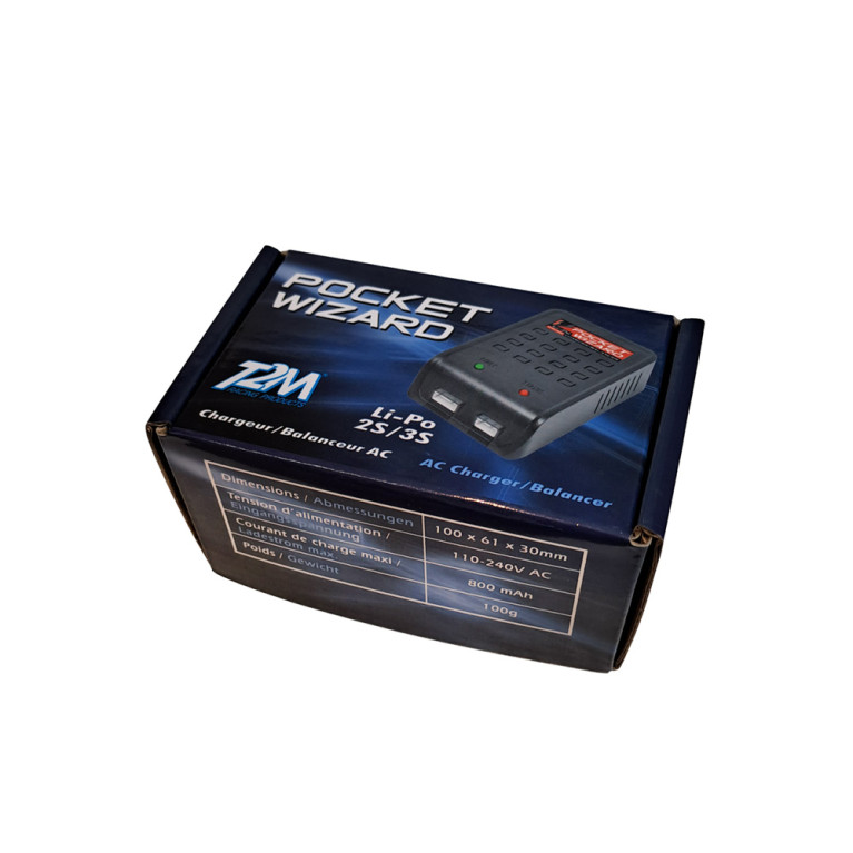 Chargeur automatique pour LiPo 2 à 3S (7.4V à 11.1V) - T2M T1242