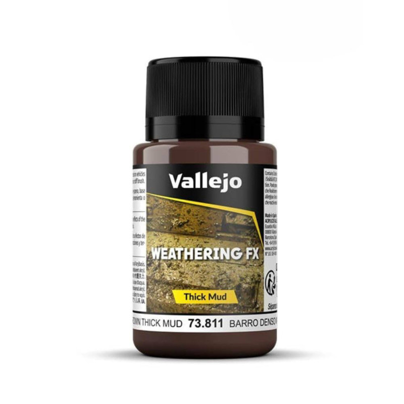 Boue Marron épaisse - 40ml Weathering FX - VALLEJO 73.811