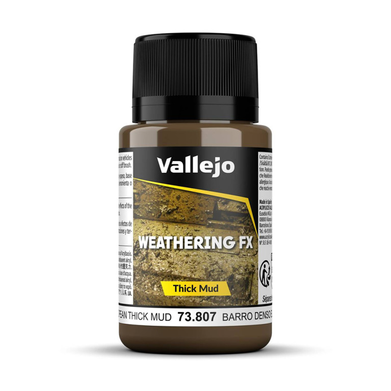 Boue épaisse Européenne - 40ml Weathering FX - VALLEJO 73.807