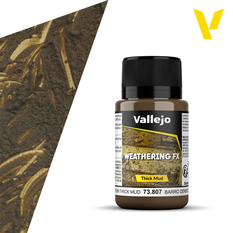 Boue épaisse Européenne - 40ml Weathering FX - VALLEJO 73.807