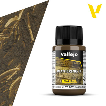 Boue épaisse Européenne - 40ml Weathering FX - VALLEJO 73.807